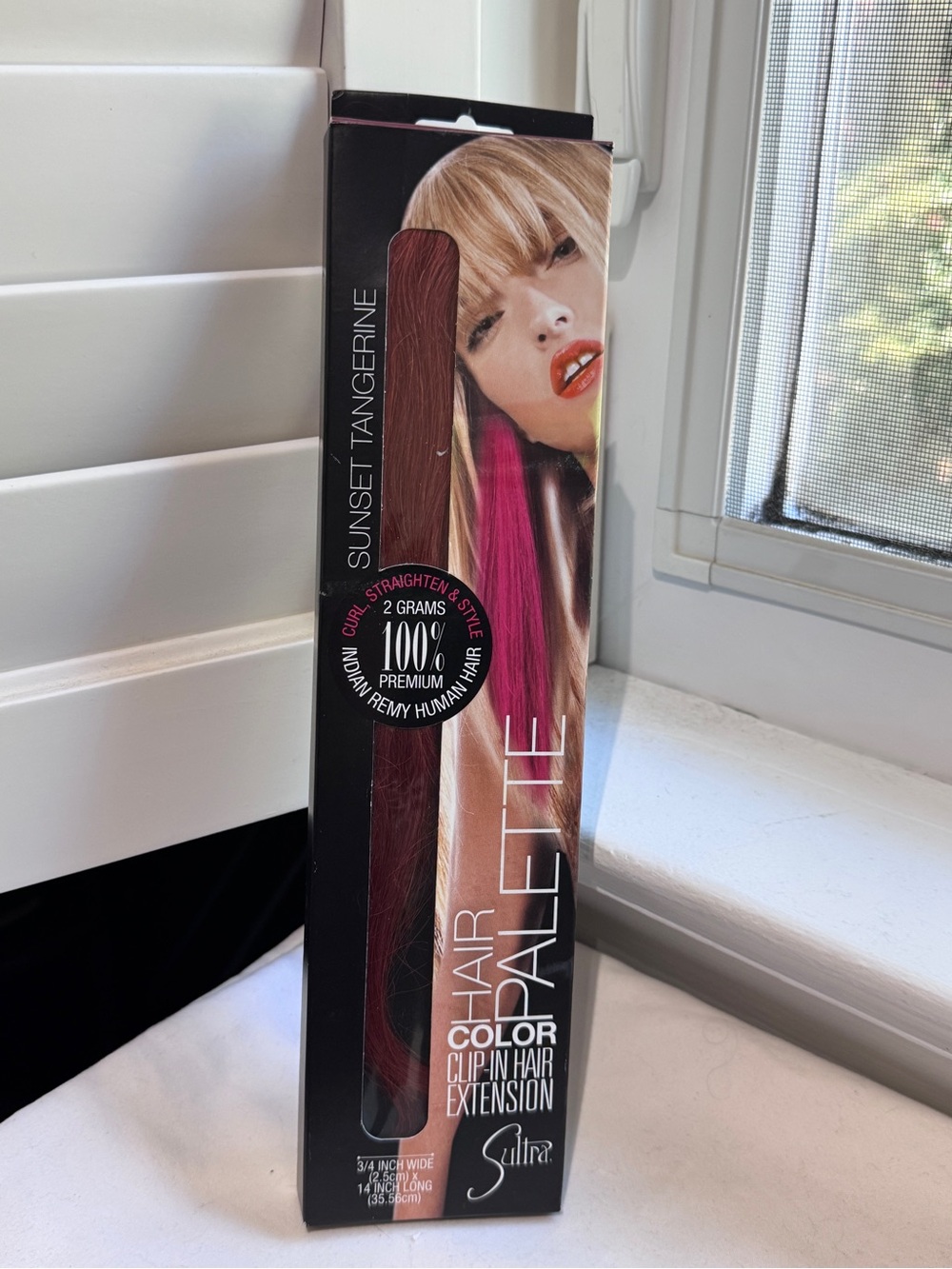 🍊✨ SULTRA “SUNSET TANGERINE” COLOUR CLIP-IN HAIR EXTENSION | NEW✨🍊